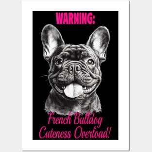 WARNINIG: French Bulldog Cutness Overload! Posters and Art